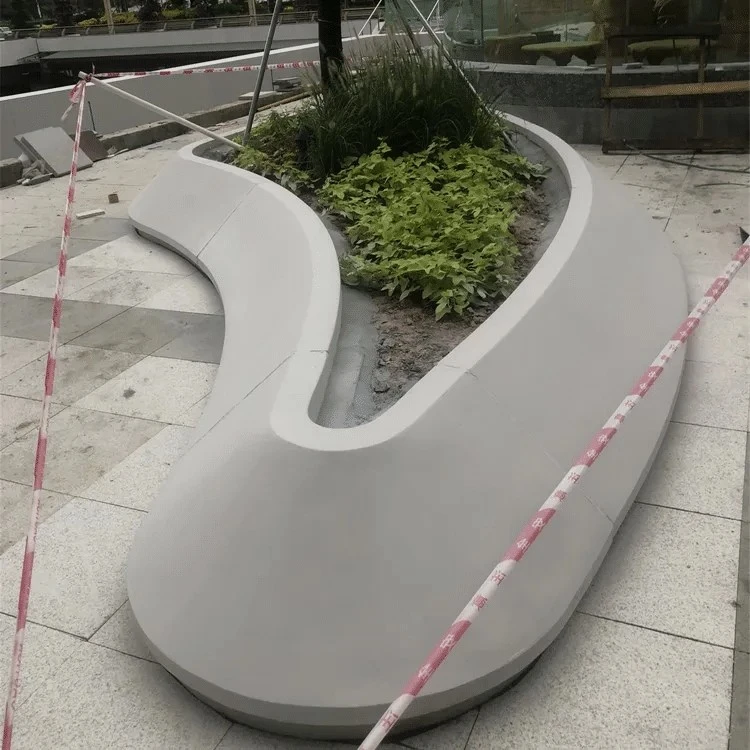 UHPC Cast Stone Park Bench factory